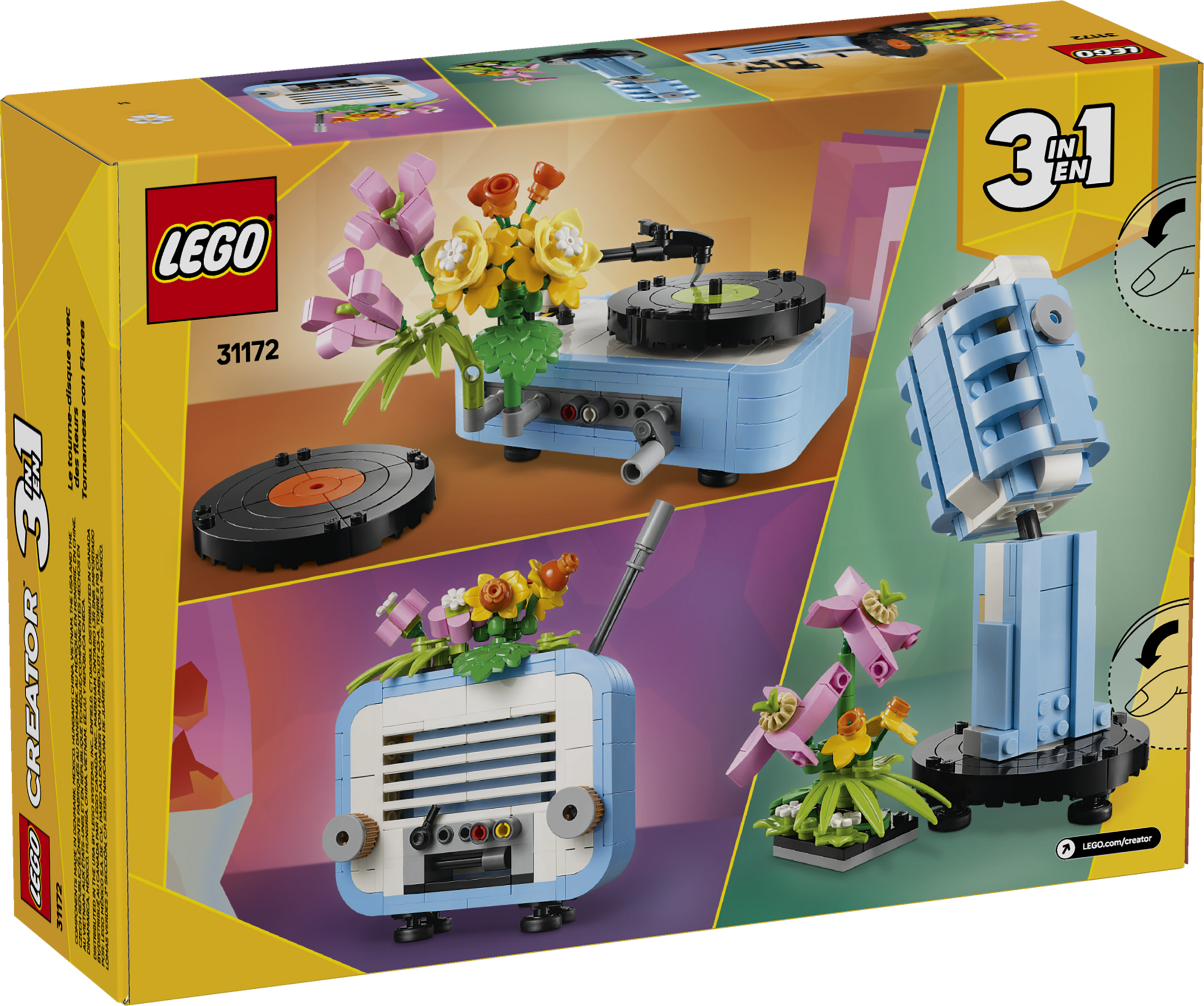花とレコードプレーヤー 31172 | クリエイター3in1 |レゴ®ストア公式