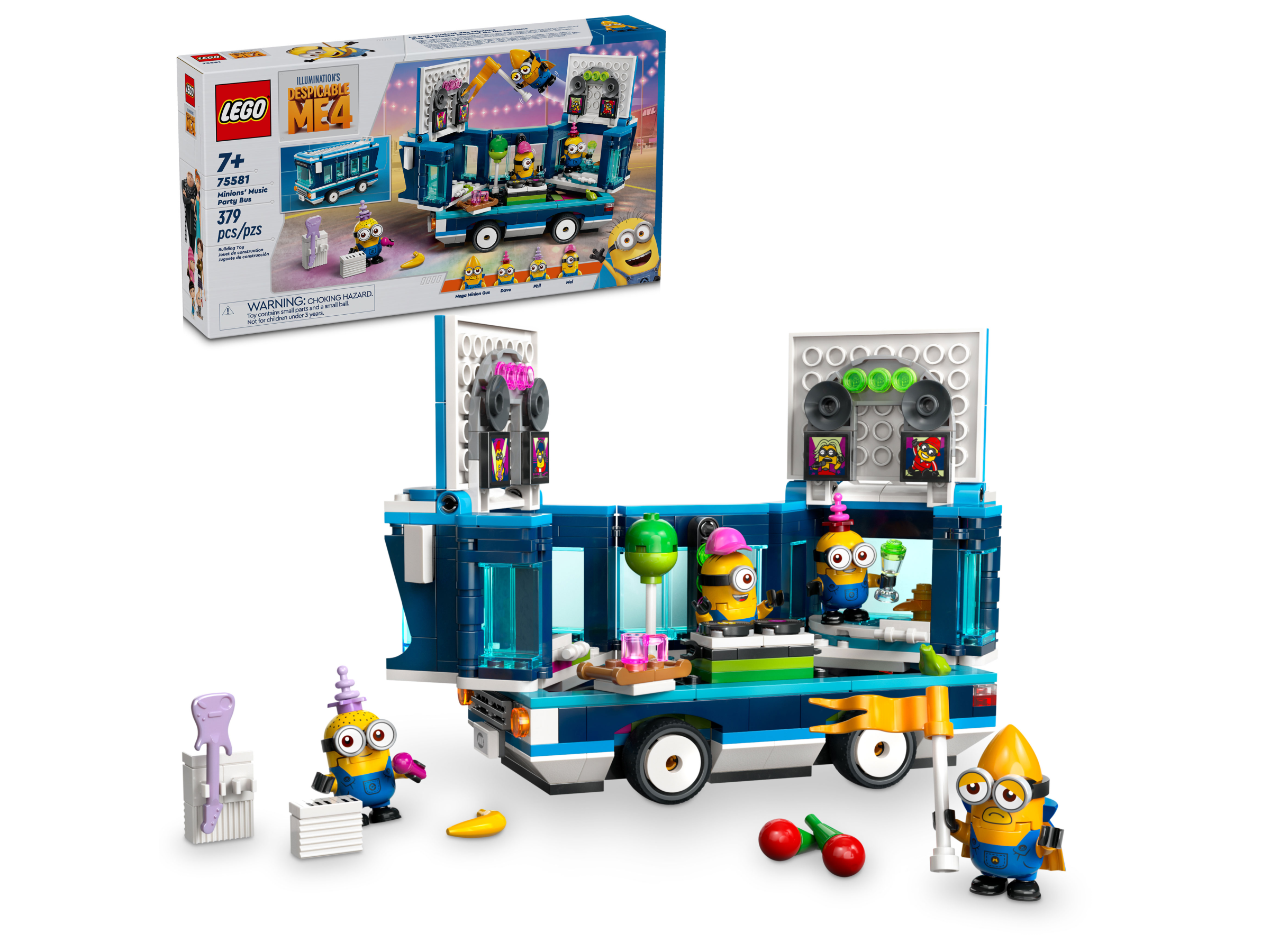 Minions' Music Party Bus 75581 | Despicable Me 4 | Buy online at