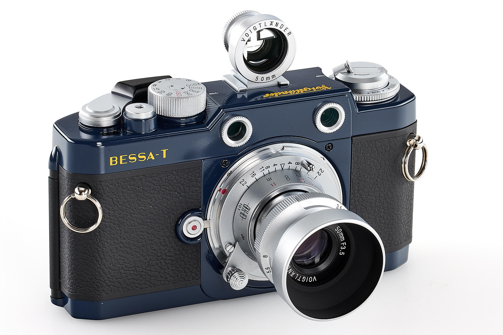 Voigtländer Bessa-T '101 Jahre Heliar' navy blue | AI_40_40254