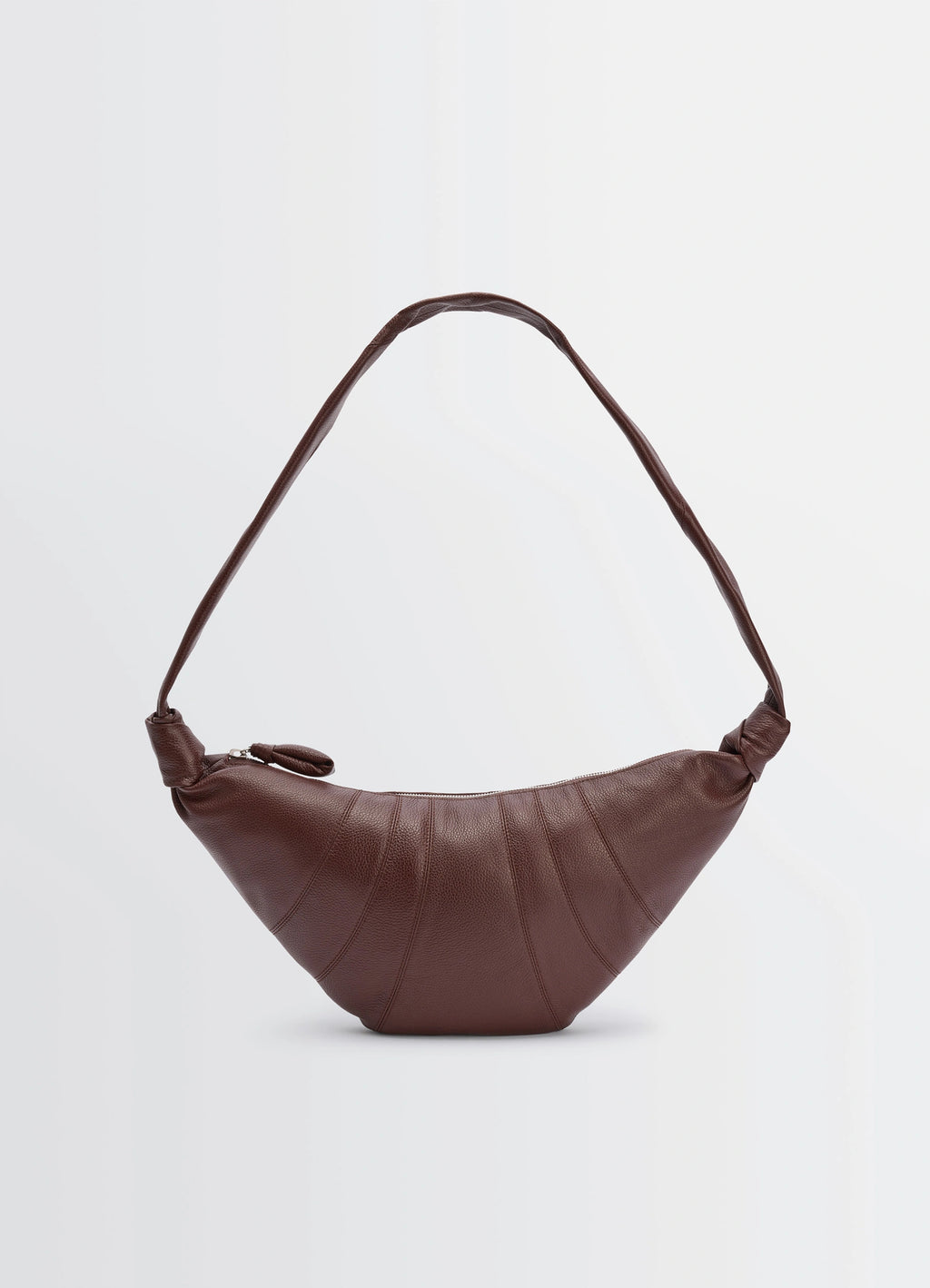 MEDIUM CROISSANT BAG IN LEATHER - Roasted Pecan - Soft Grained