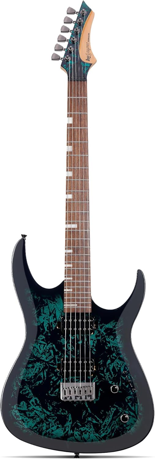 Leo Jaymz Tornado 6-String Electric Guitar, Okoume Body, Maple