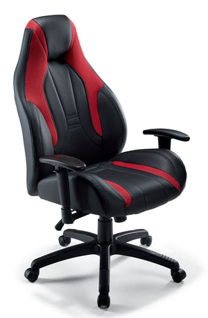 Zane Office Chair - Black, Red | Leon's