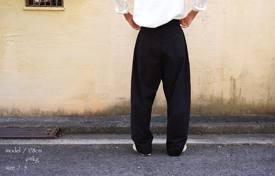 CIOTA シオタ Cotton Rayon Painter Pants ＜ブラック＞ 商品詳細