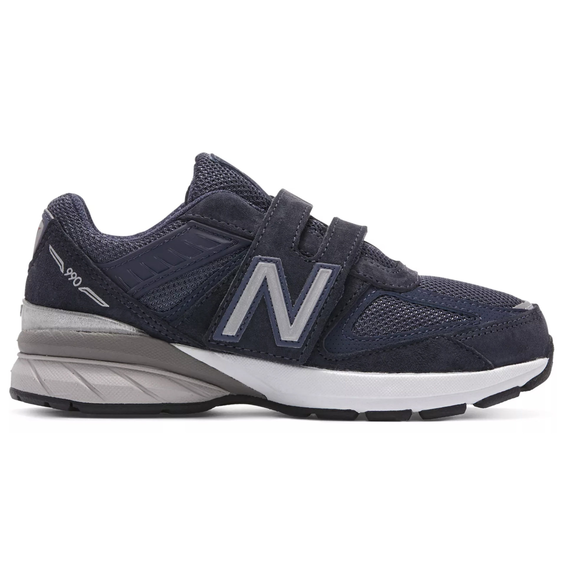 New Balance Kid's 990v5 Navy Hook & Loop | Laurie's Shoes