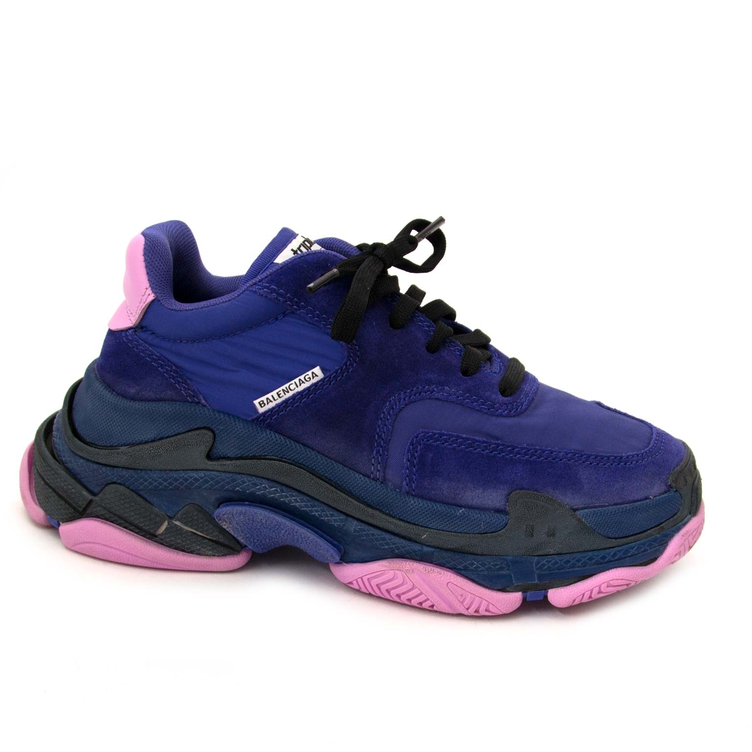 Balenciaga Purple & Pink Triple S Sneakers - size 35 ○ Labellov