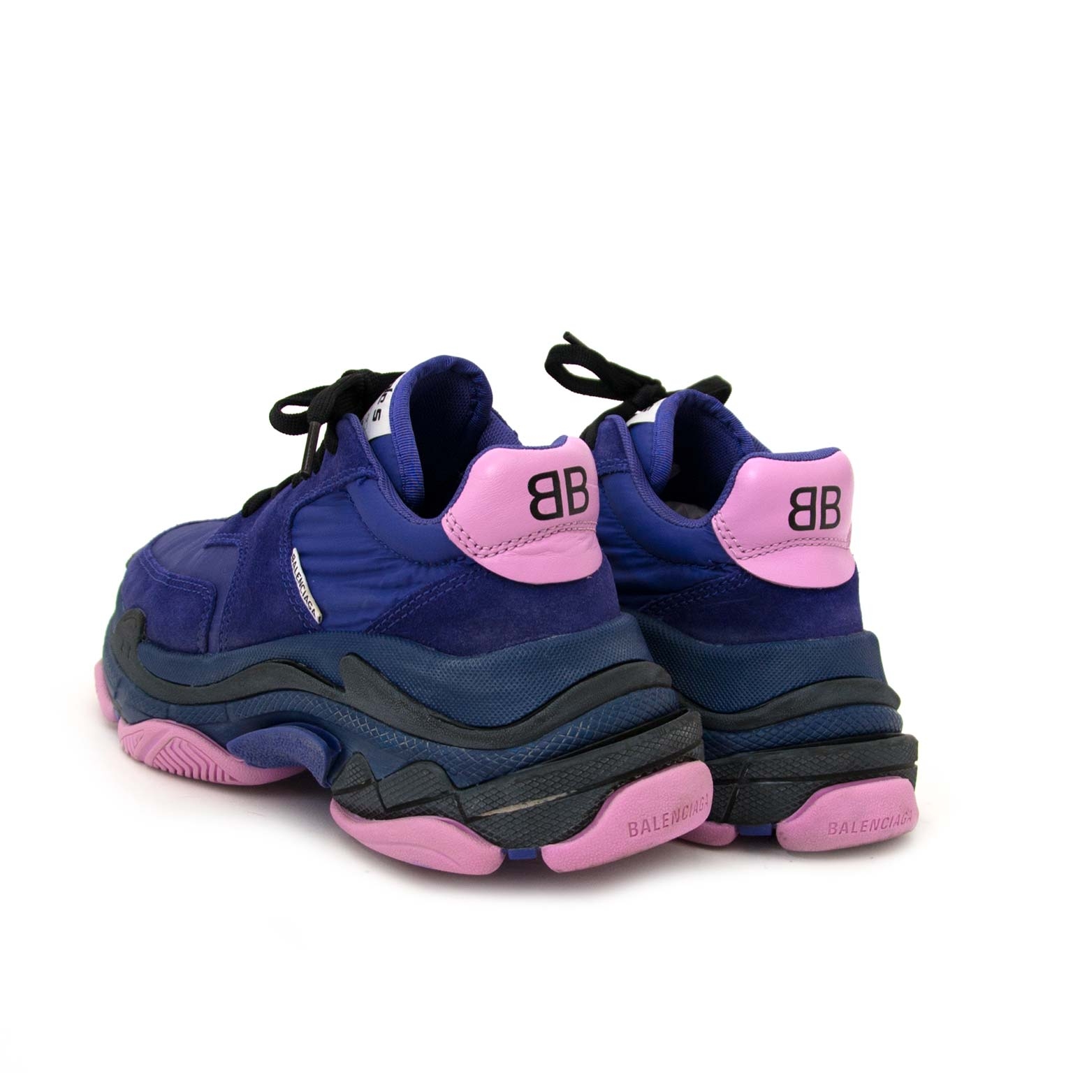 Balenciaga Purple & Pink Triple S Sneakers - size 35 ○ Labellov