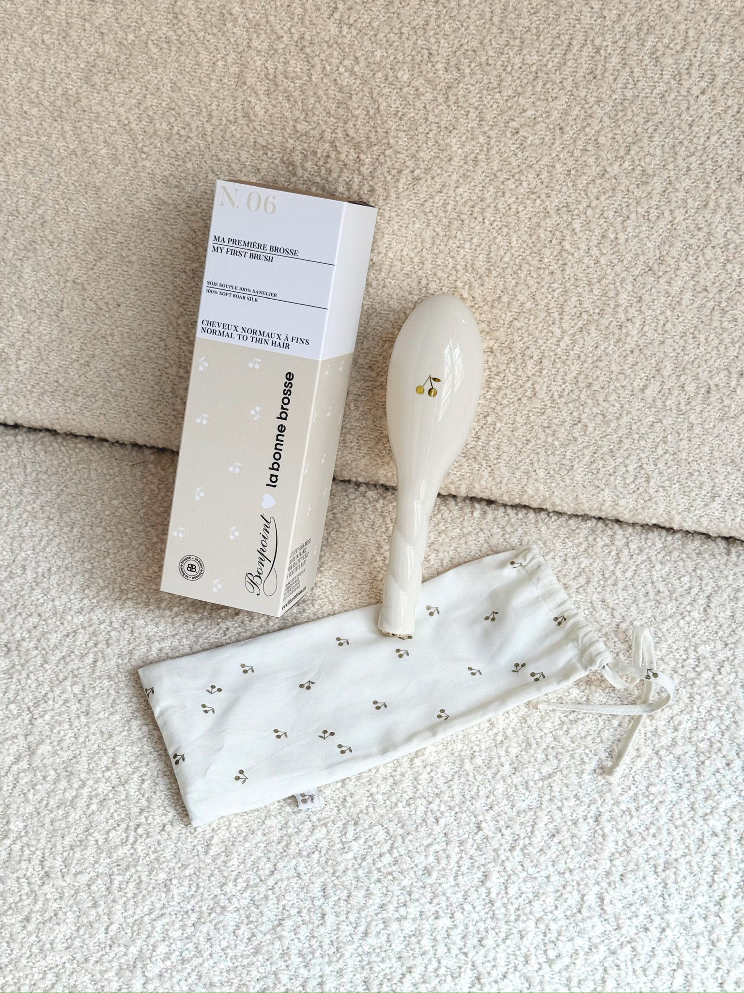 La Bonne Brosse x Bonpoint N.06: The Creamy White Baby Hairbrush