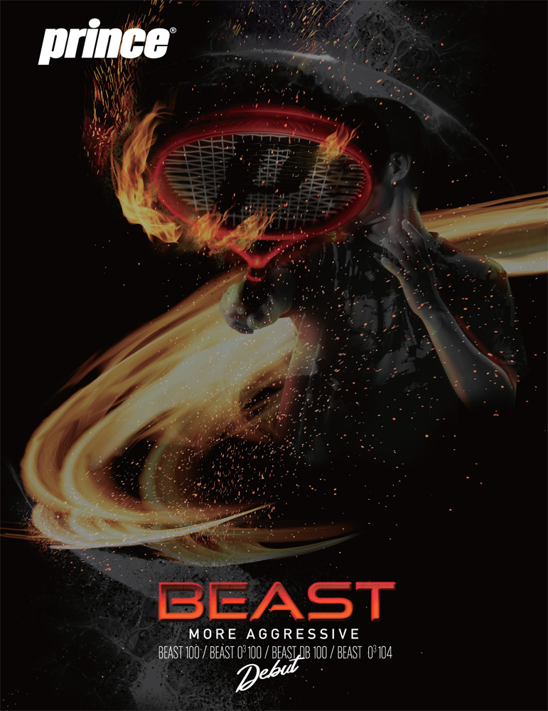 プリンス(prince) 硬式テニスラケット ビースト 100 (BEAST 100) 280g