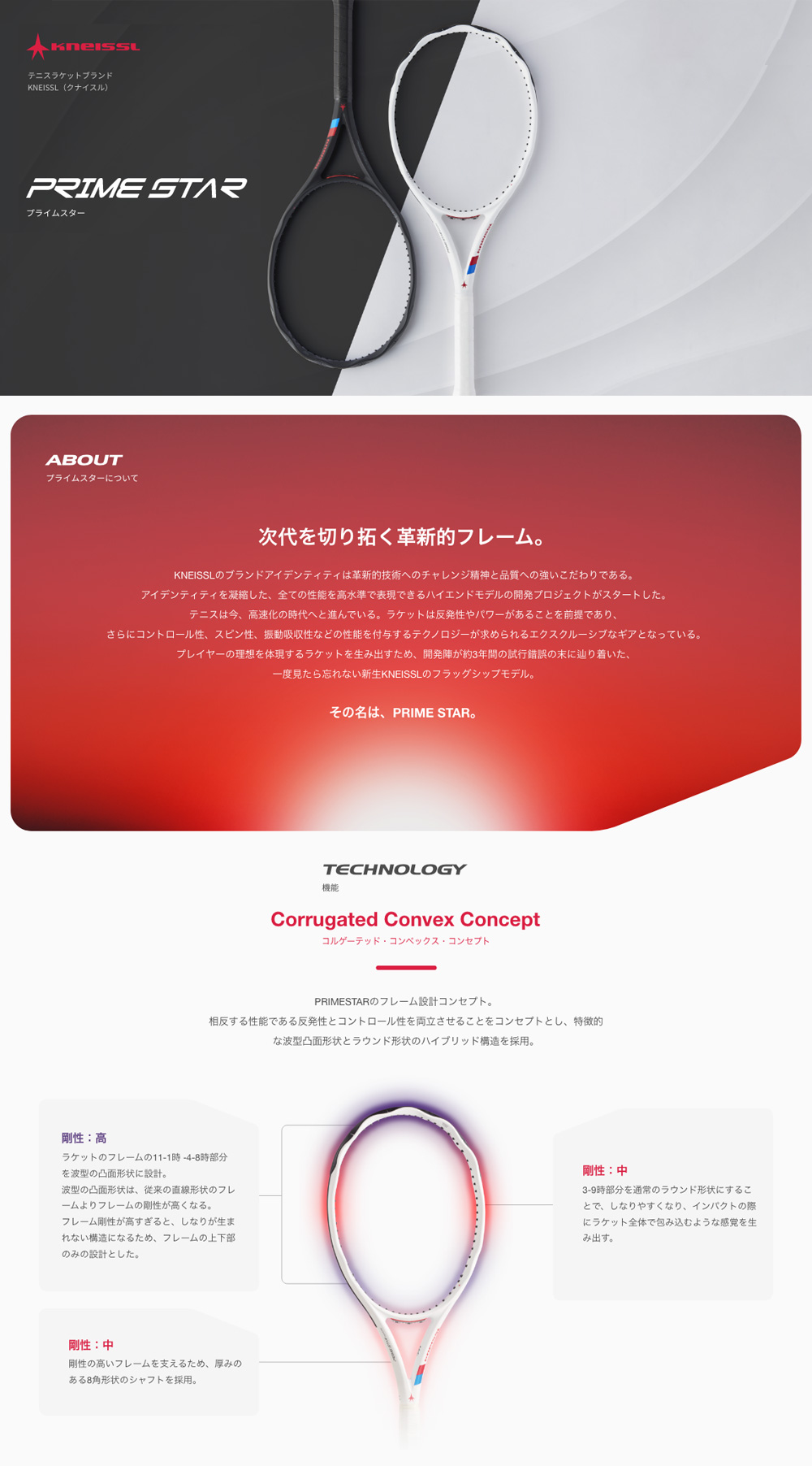 クナイスル(KNEISSL) 硬式テニスラケット プライムスター ブラック