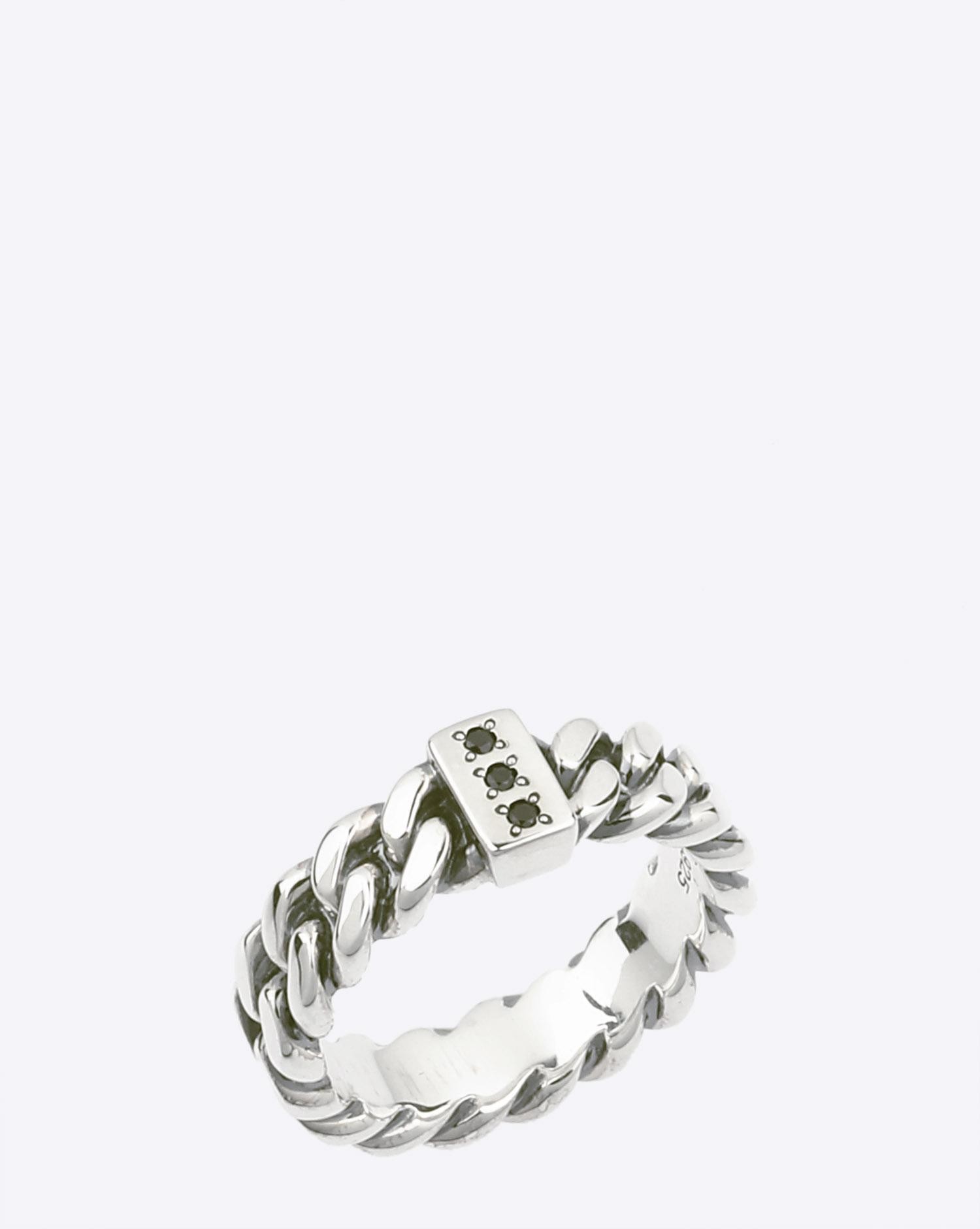 Tom Wood Chain Ring Slim Spinel pour Femme