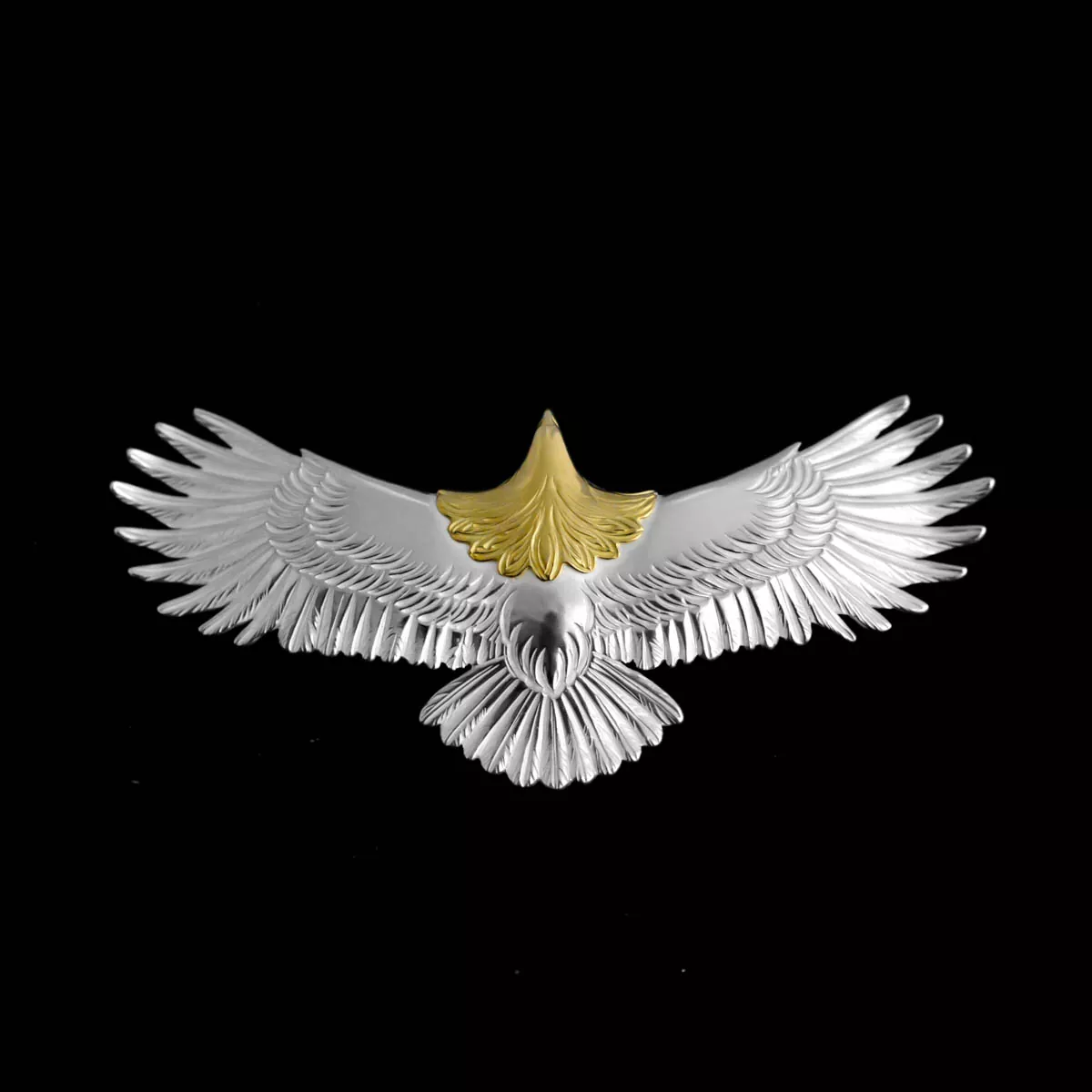 K18 Head Eagle Large Size - Lakey Jewelry