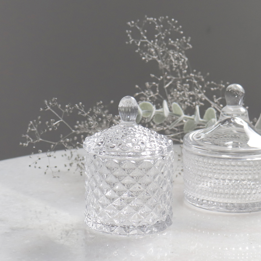 BOB CRAFT】ボンボニエール ダイア H93mm Bonbonni?re クリア ガラス