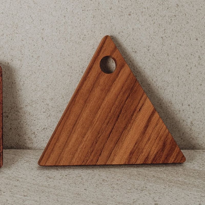 TEAK WOOD】カッティングボード 14cm 三角形 チーク SC-12 - Nature Ave.