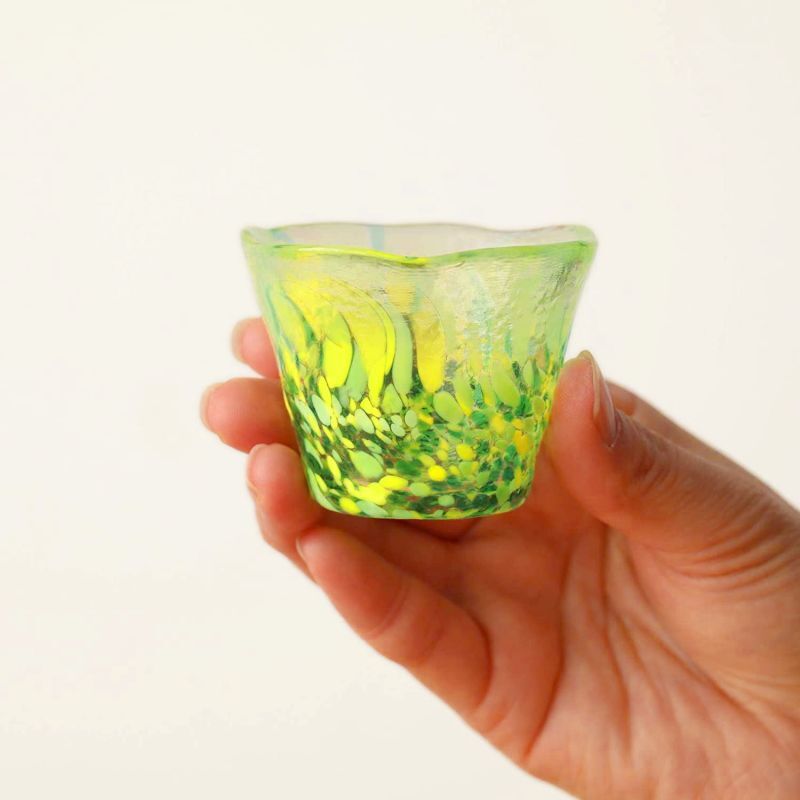 津軽びいどろ】盃コレクション ストレートスマート 雲海 ねぶた夜祭 山