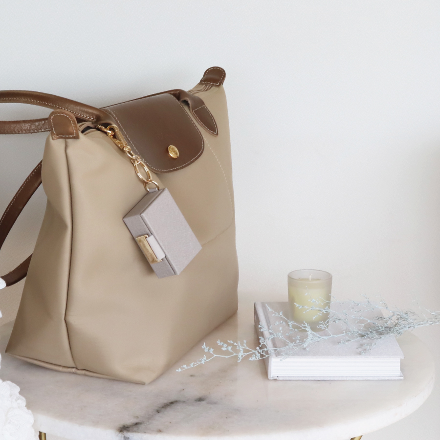 STACKERS】ナノ ジュエリーボックス キーリング トープ Taupe Nano