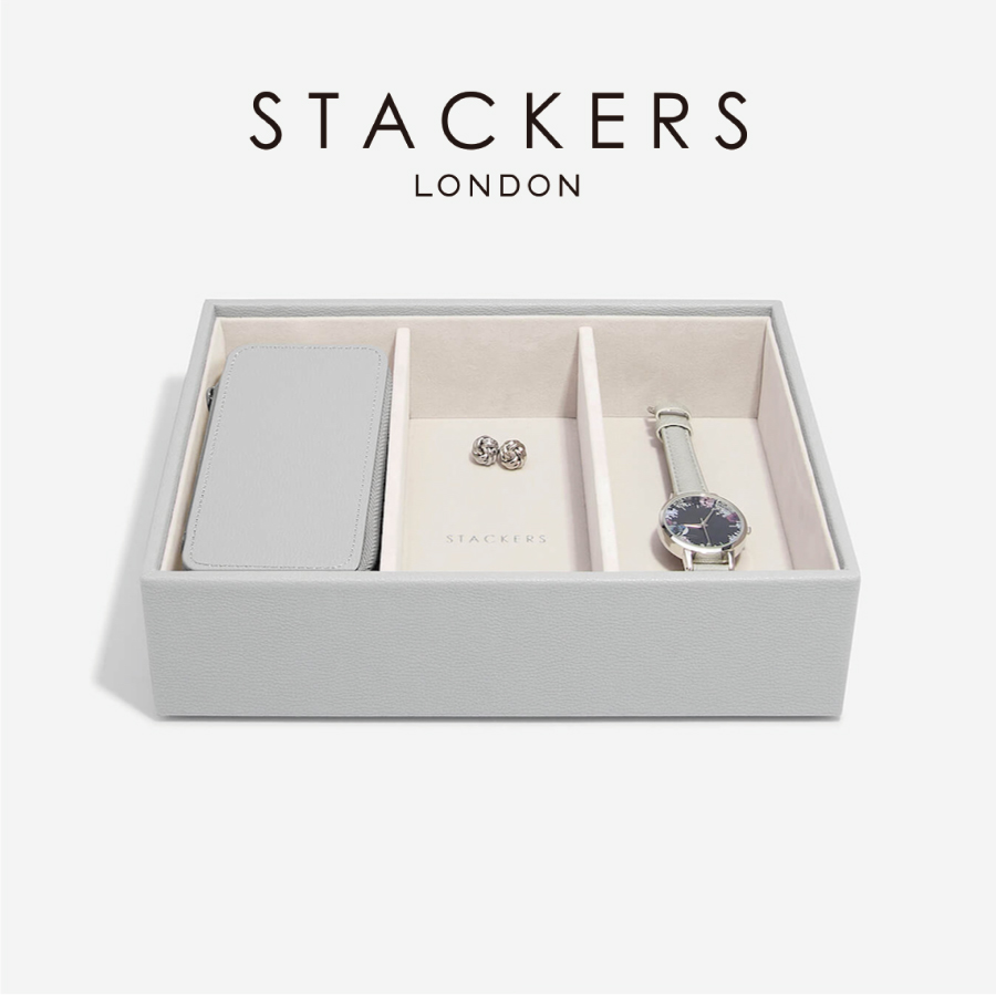STACKERS】 クラシック ジュエリーボックス 3sec ペブルグレー Pebble
