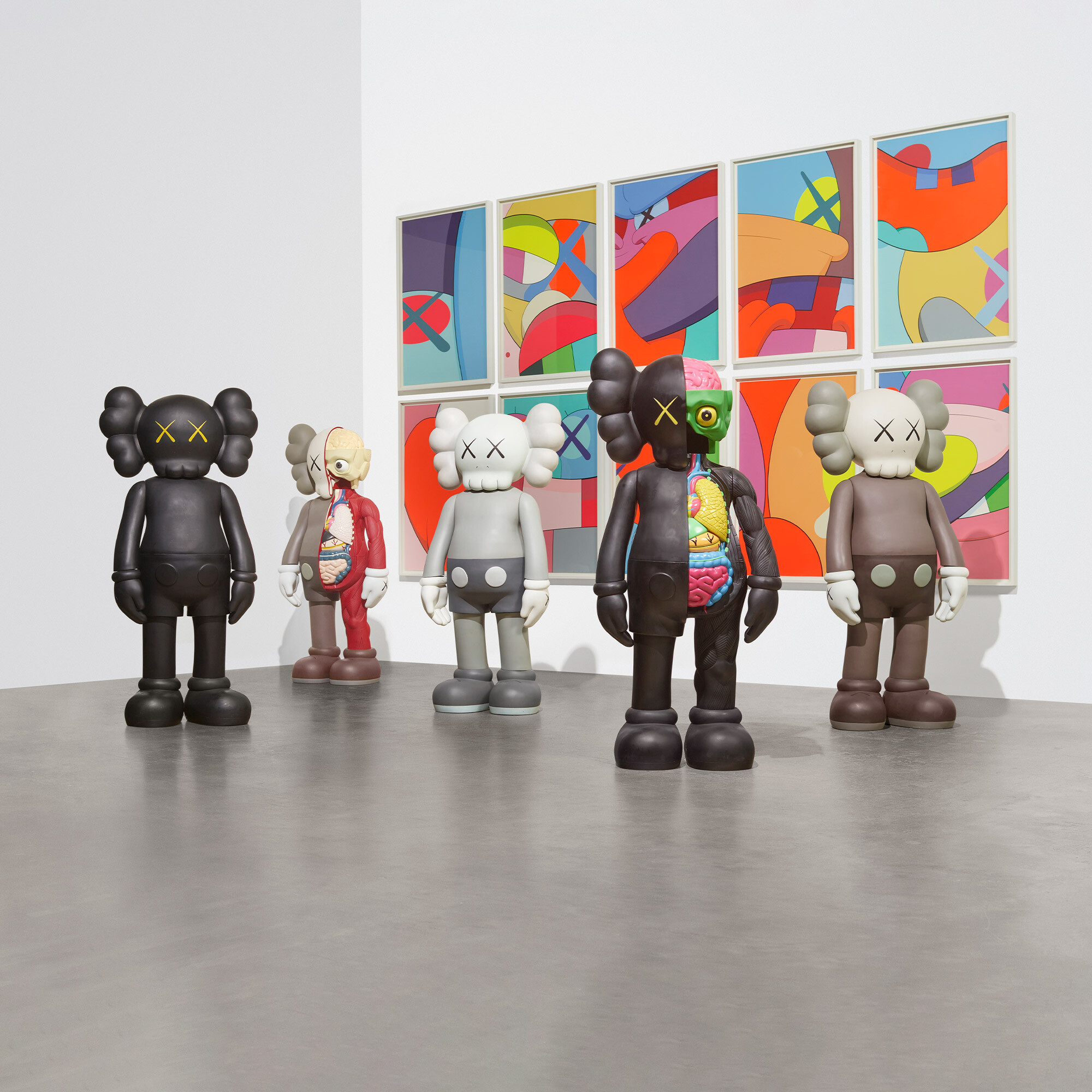 108: KAWS (BRIAN DONNELLY), Four Foot Dissected Companion (Brown