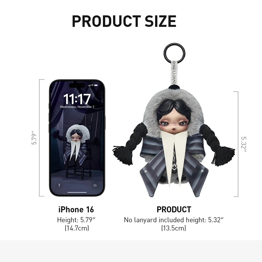 SKULLPANDA × Wednesday Plush (Nevermore Academy Uniform Version