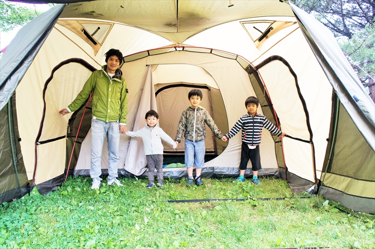 キャンパルジャパン（ogawaキャンパル）「ティエラ5-EX」。フラッグ