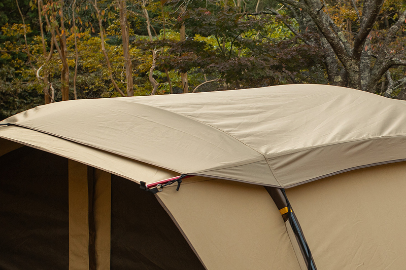 数量限定】人気トンネル型2ルームテント「アポロン」にT/Cバージョンが