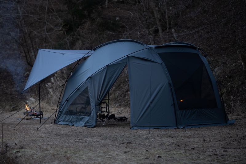 火の粉にも安心！異なる素材の組み合わせで“焚き火”・“軽さ”・“耐水性