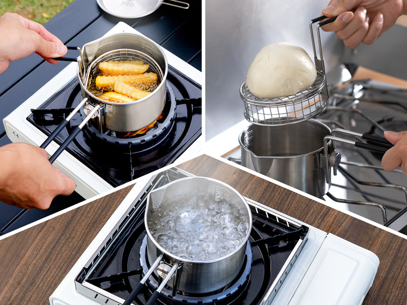 煮る・揚げる・蒸す】超コンパクト&神スタッキング仕様のクッカー