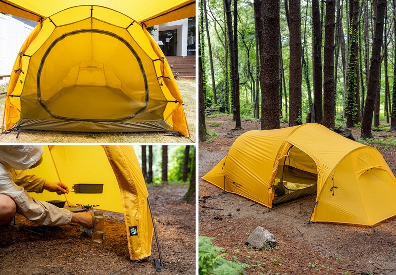 ミニマルキャンパーに新提案！8kg未満の開放的ドームシェルター＆設営5