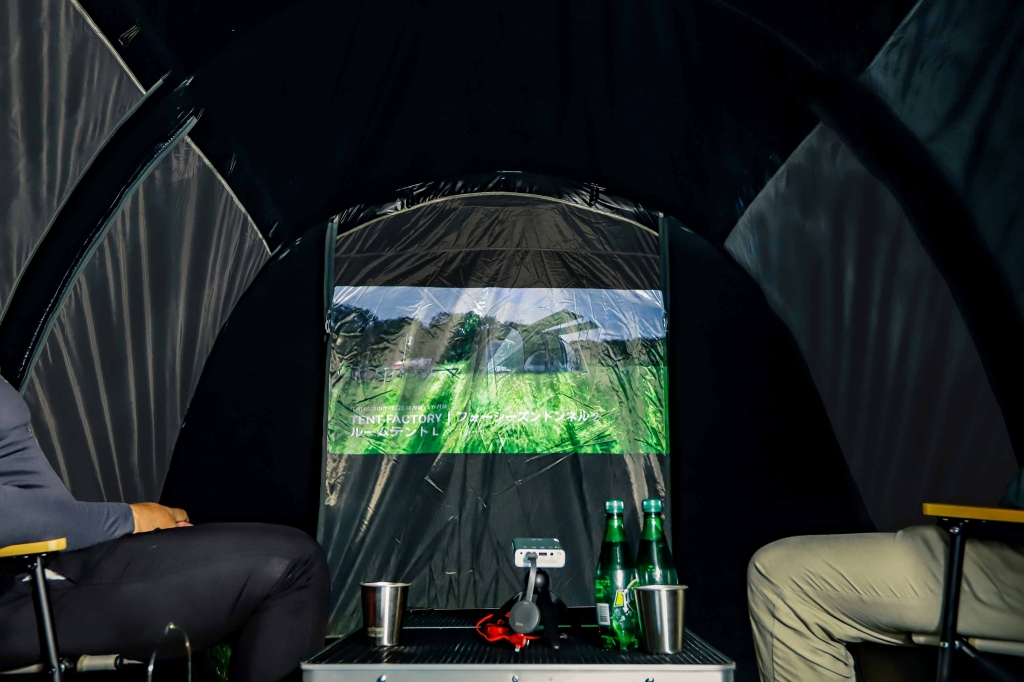 内部の温度上昇を抑える「ブルーウィンド」シリーズのテントが春夏の