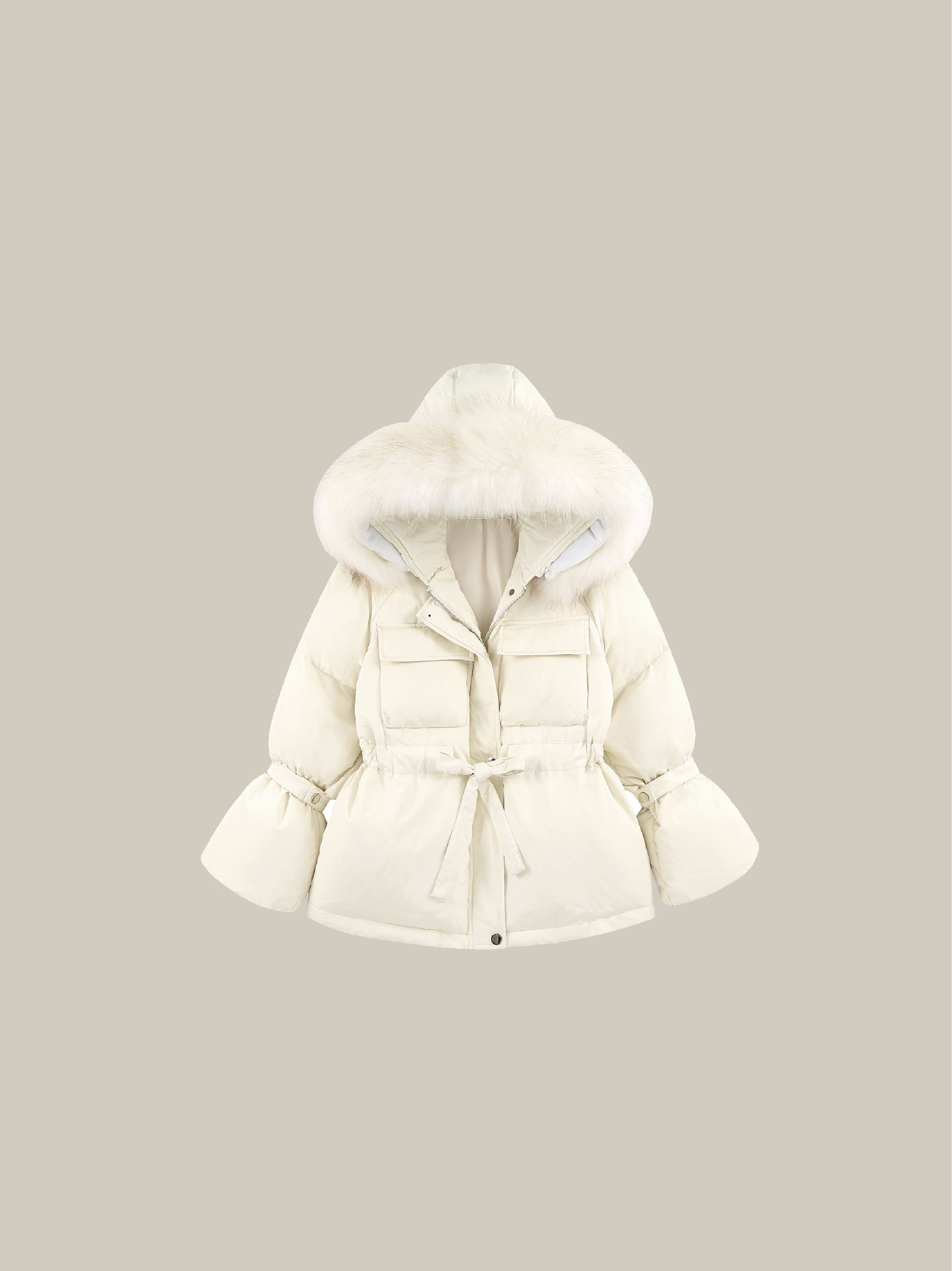 予約商品・Puff Belted Duck Down Coat ベルト付きパフダックダウンコート