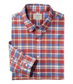 メンズ コンフォート・ストレッチ・オックスフォード・シャツ