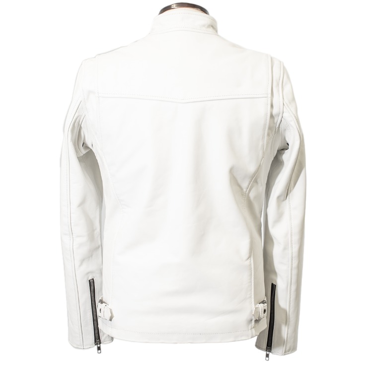 Liugoo Leathers 本革 シングルライダースジャケット メンズ