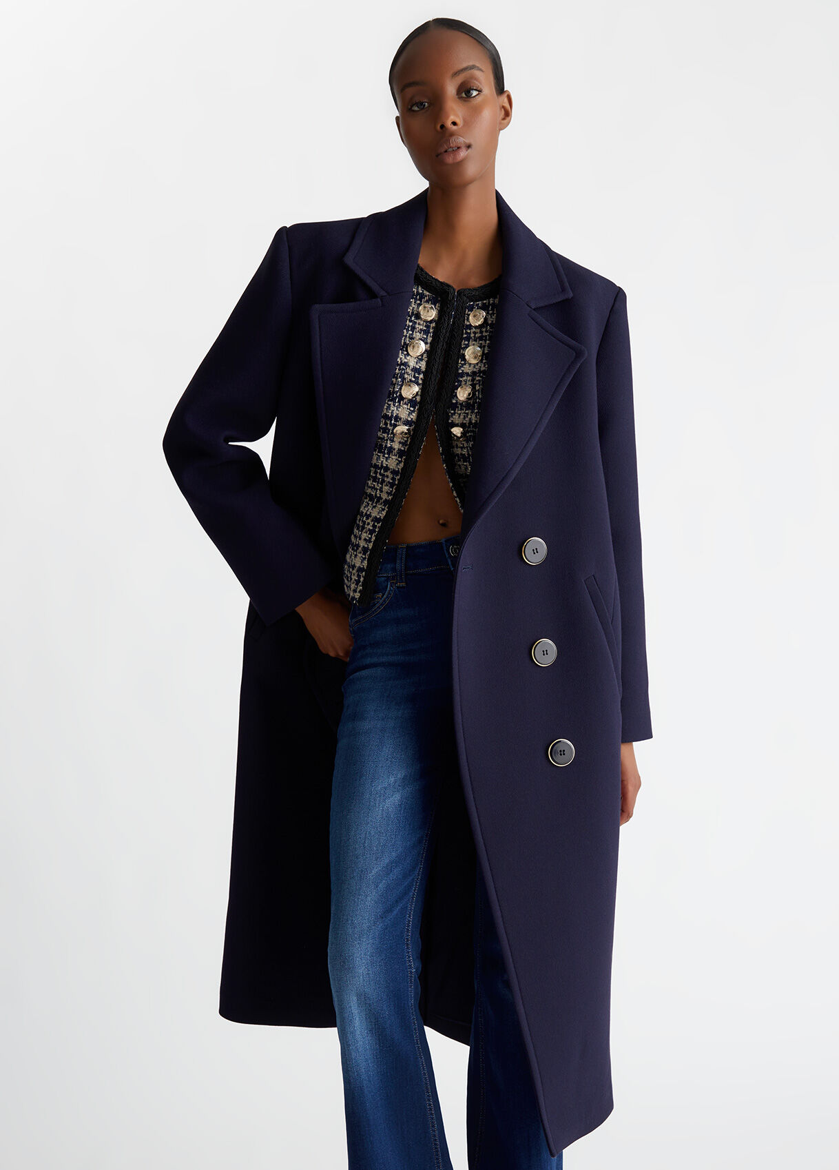 YOKE OVERSIZED DOUBLE BREASTED COAT YOKE OVERSIZED DOUBLE BREASTED