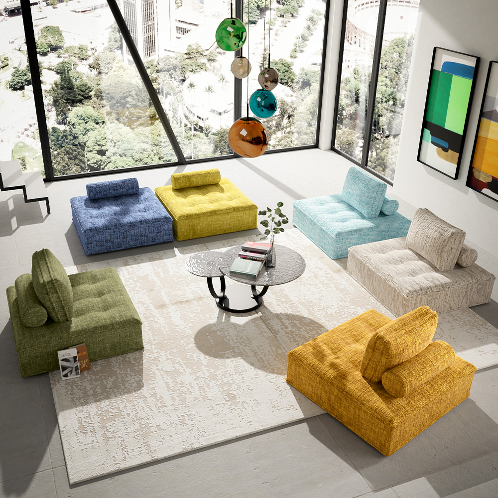 ポルトフィーノ エレメンツ ソファ オレンジ - カウチソファ・コーナー