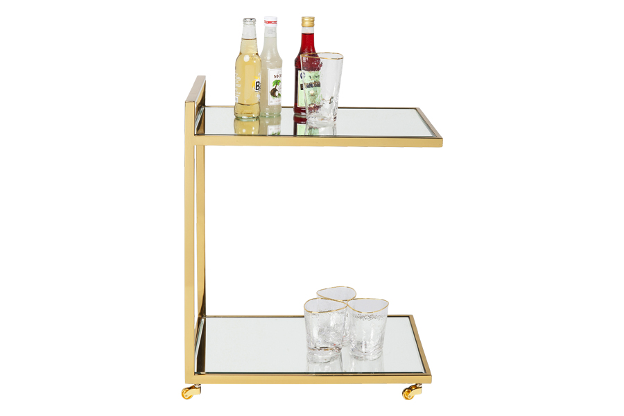 クラッシーゴールド トレイテーブル/ワゴン - サイドテーブルの通販