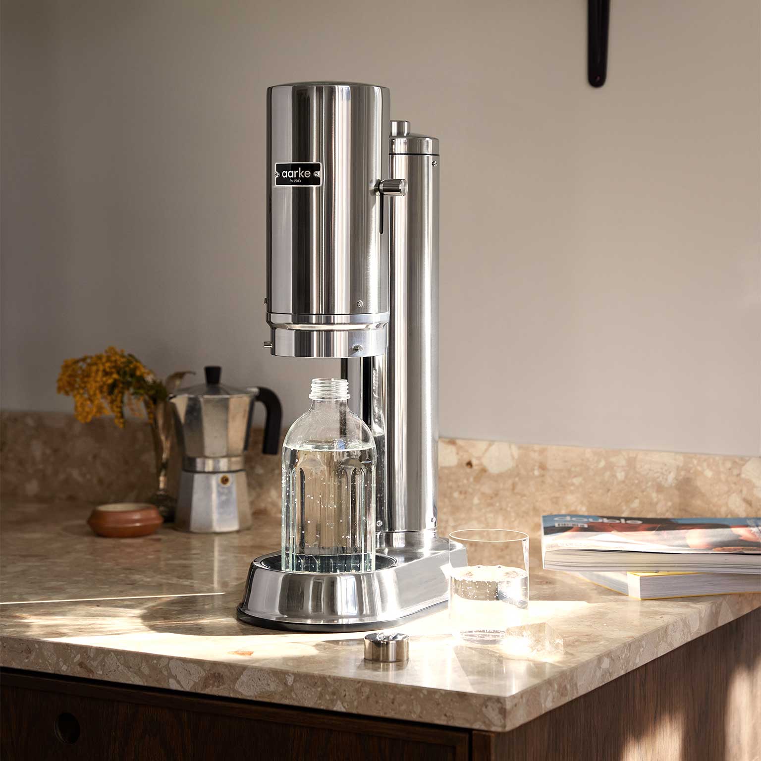 aarke（アールケ）Carbonator PRO 炭酸水メーカー スチール | LIVING