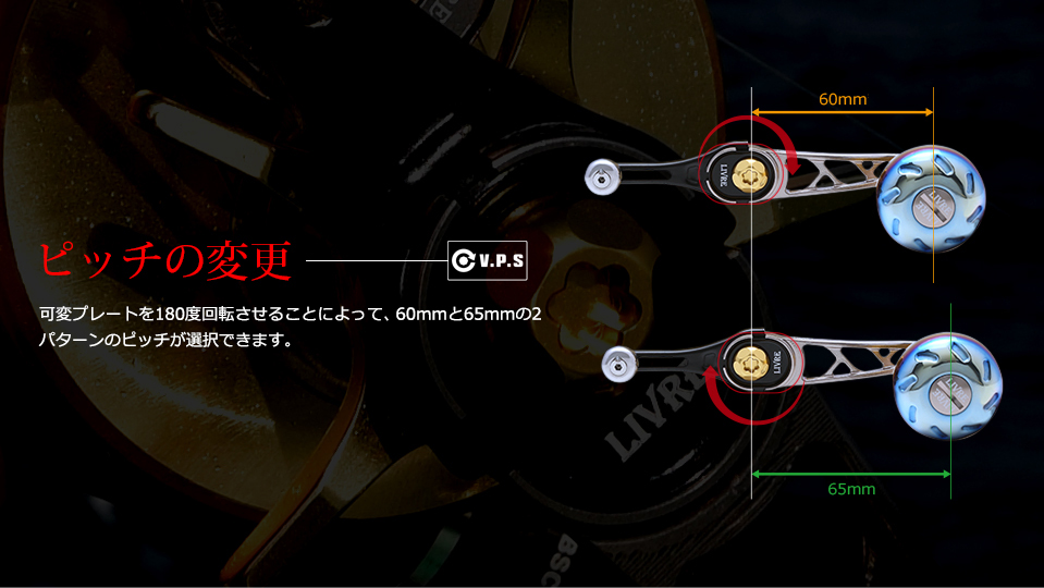 SB 60-65（エスビー 60-65）｜ベイトリール｜カスタムリールハンドル