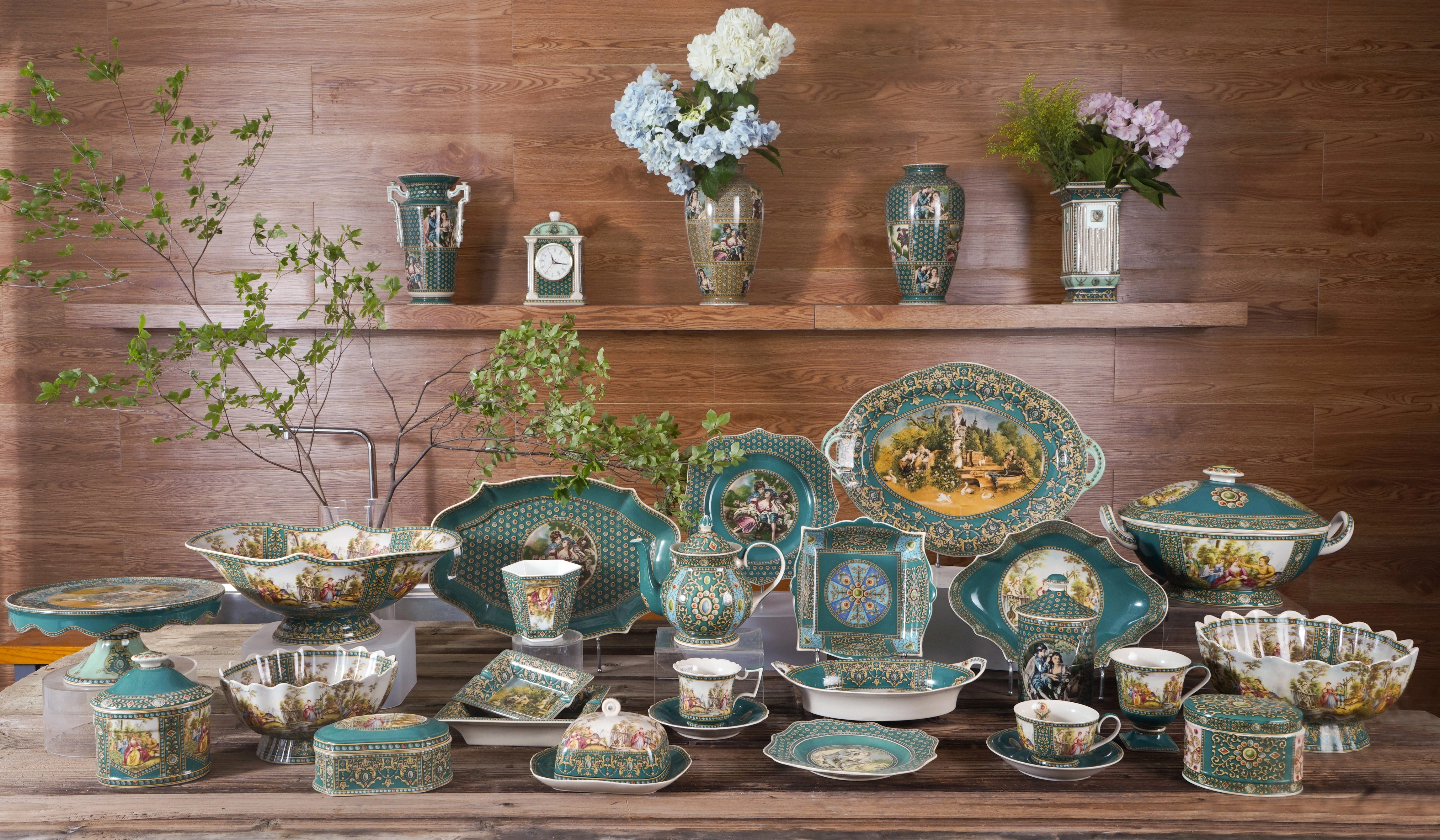 卸売アンティーク食器、バルクのビンテージ食器セットカスタム