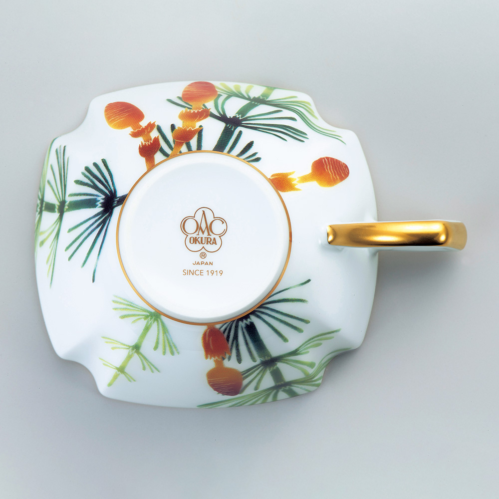 大倉陶園 つくし模様ティー・コーヒー碗皿 | ライトアップオンラインストア