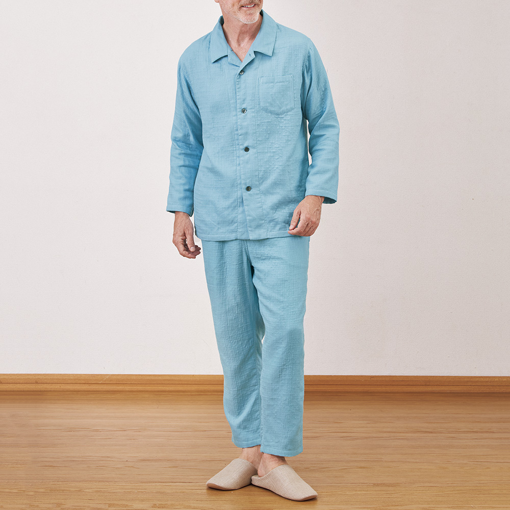 UCHINO マシュマロガーゼメンズパジャマ | ライトアップオンラインストア