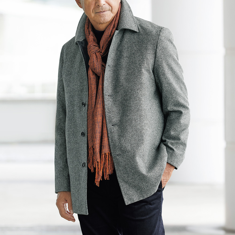 セイ 1927 ウールカシミヤ混中わた入りアウタージャケット | ライト