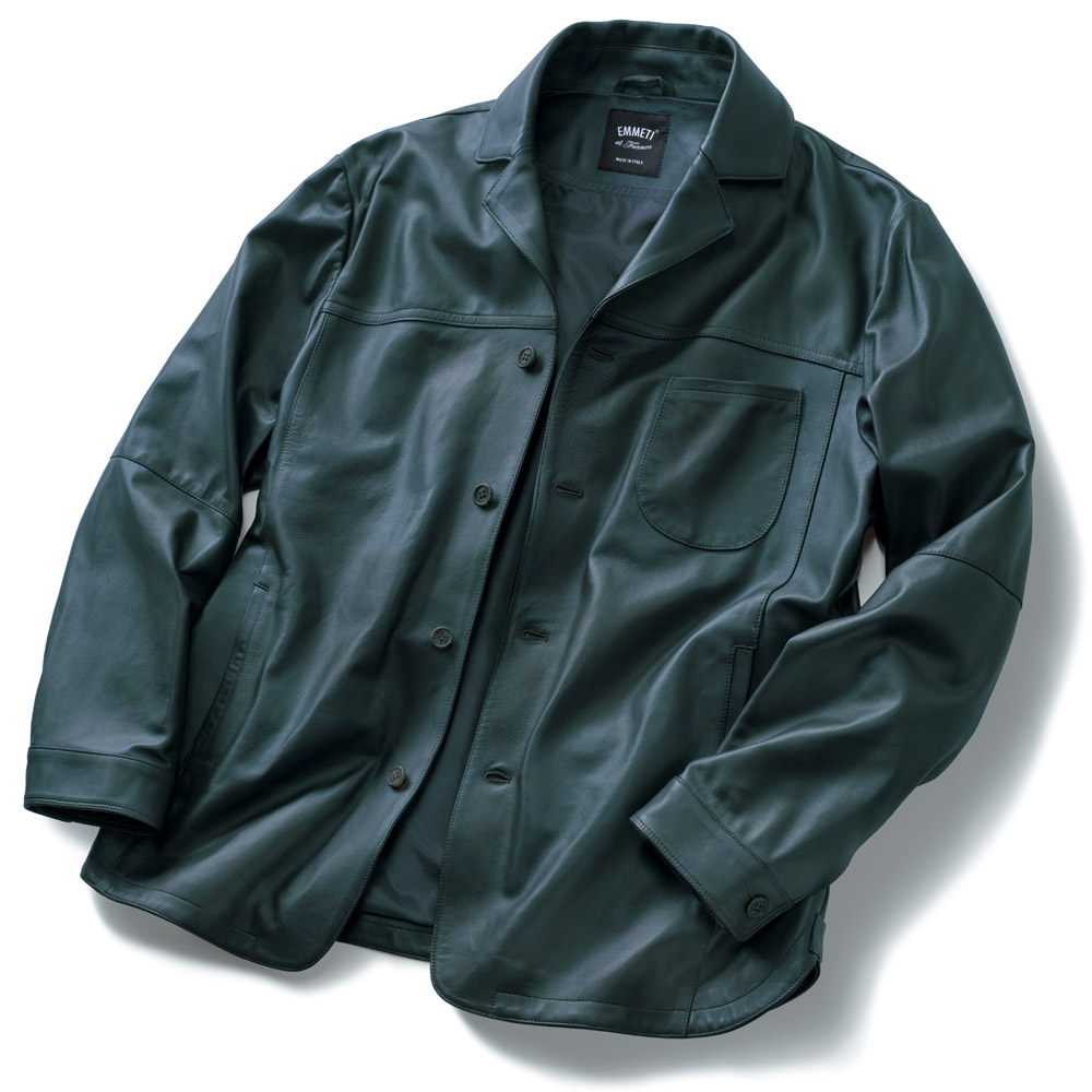 エンメティ 7ポケット・撥水ラムナッパレザージャケット／PARIDE