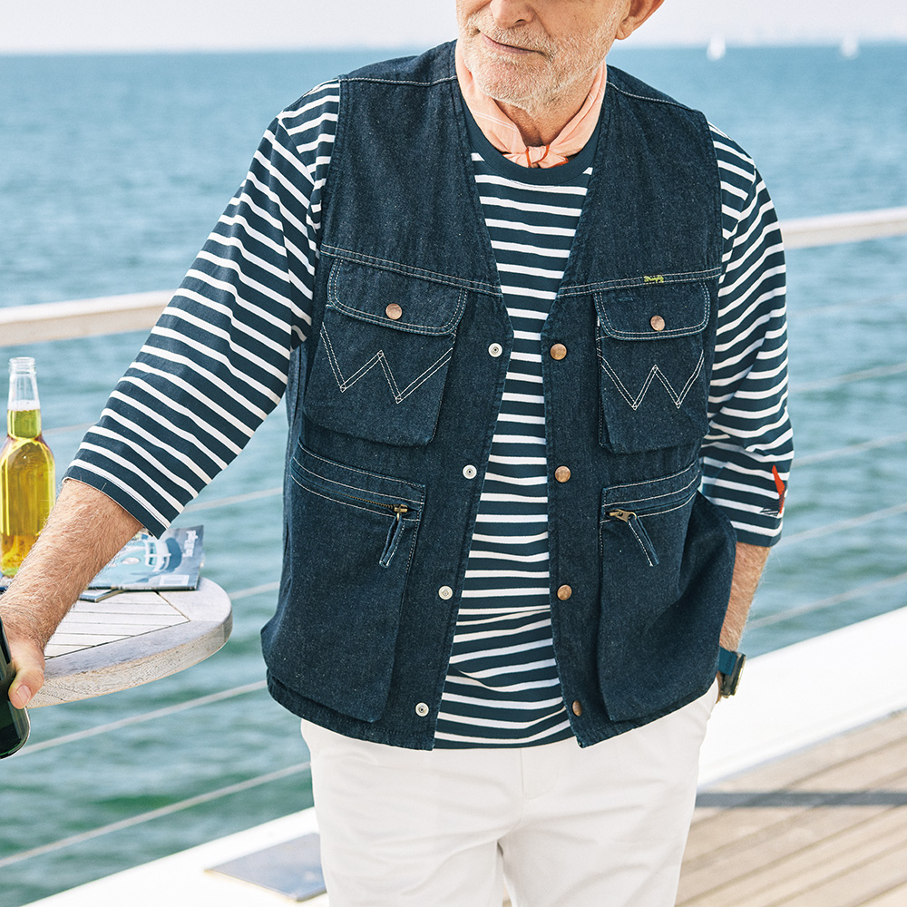 ヘリーハンセン 七分袖ボーダーTシャツ／2色セット・男女兼用 | ライト