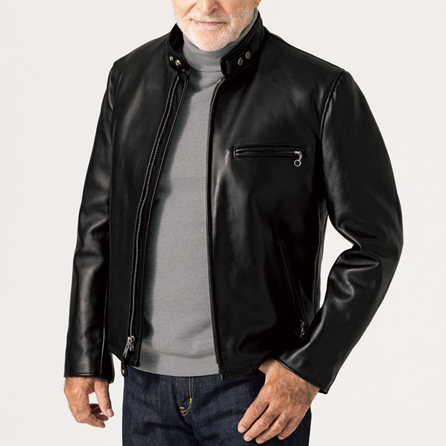 ショット シングルライダースジャケット／641 | ライトアップ