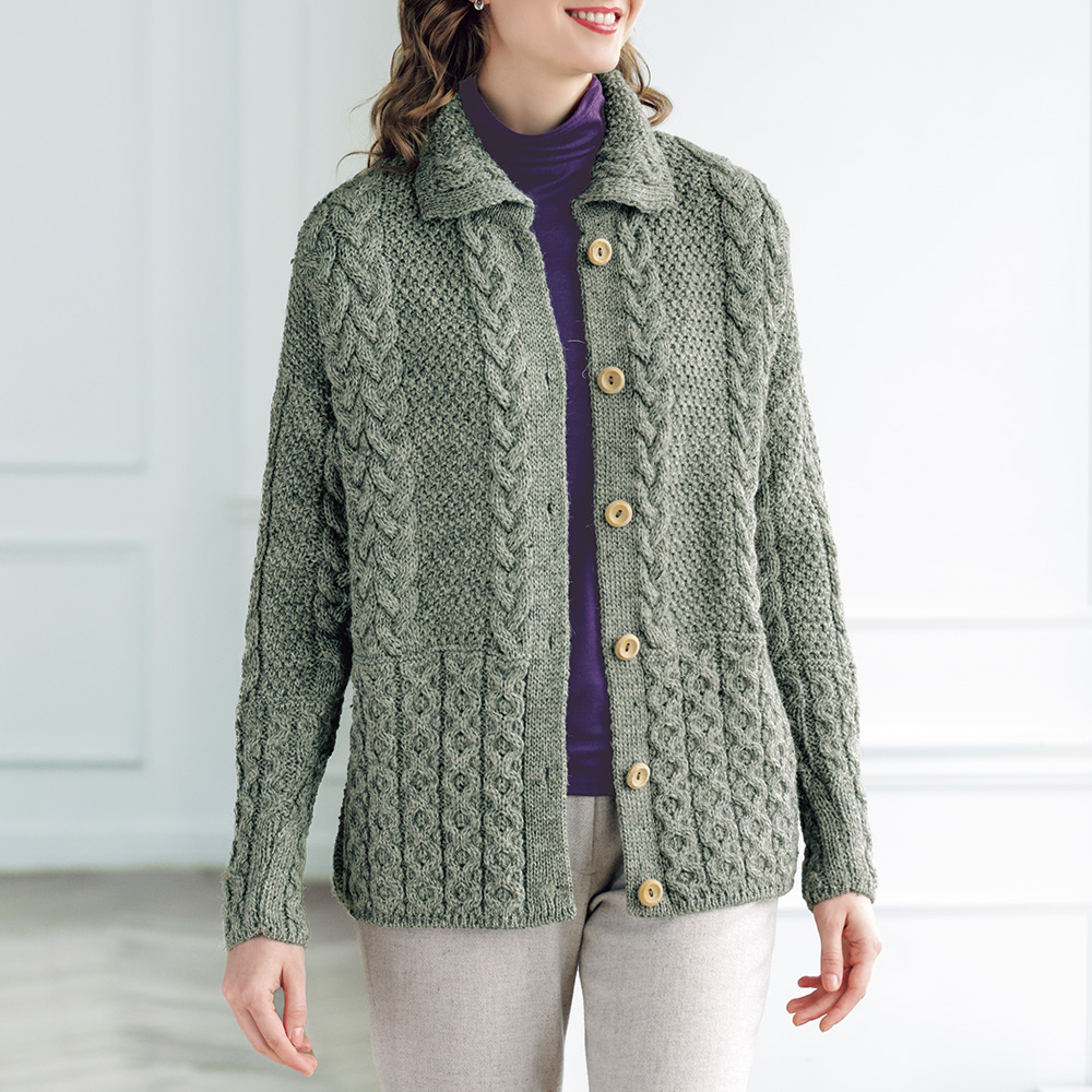 ジェイエムクーパー社 フィッシャーマンズカーディガン | ライトアップ