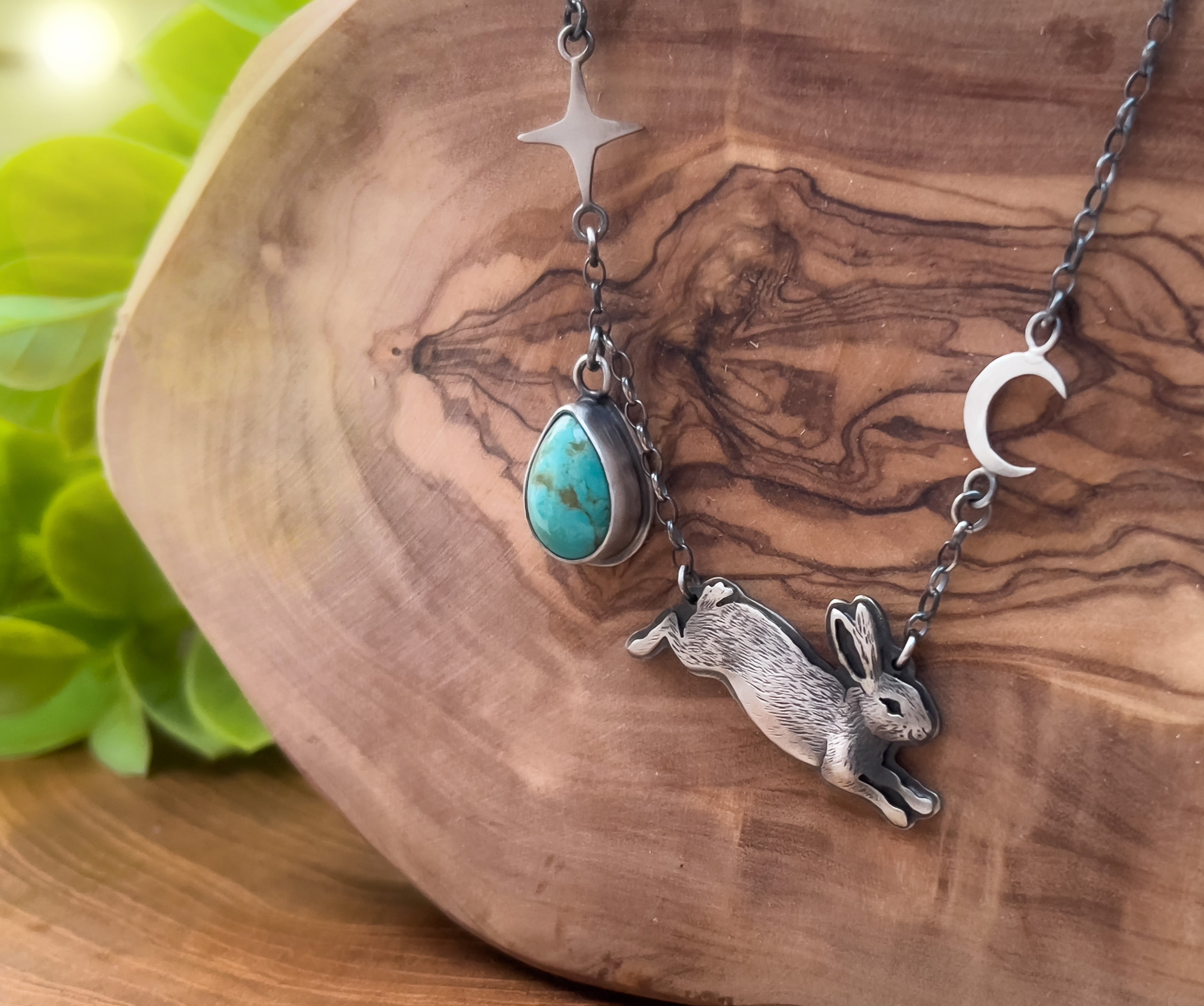 The Rabbit & Turquoise Necklace – Lilyblonde