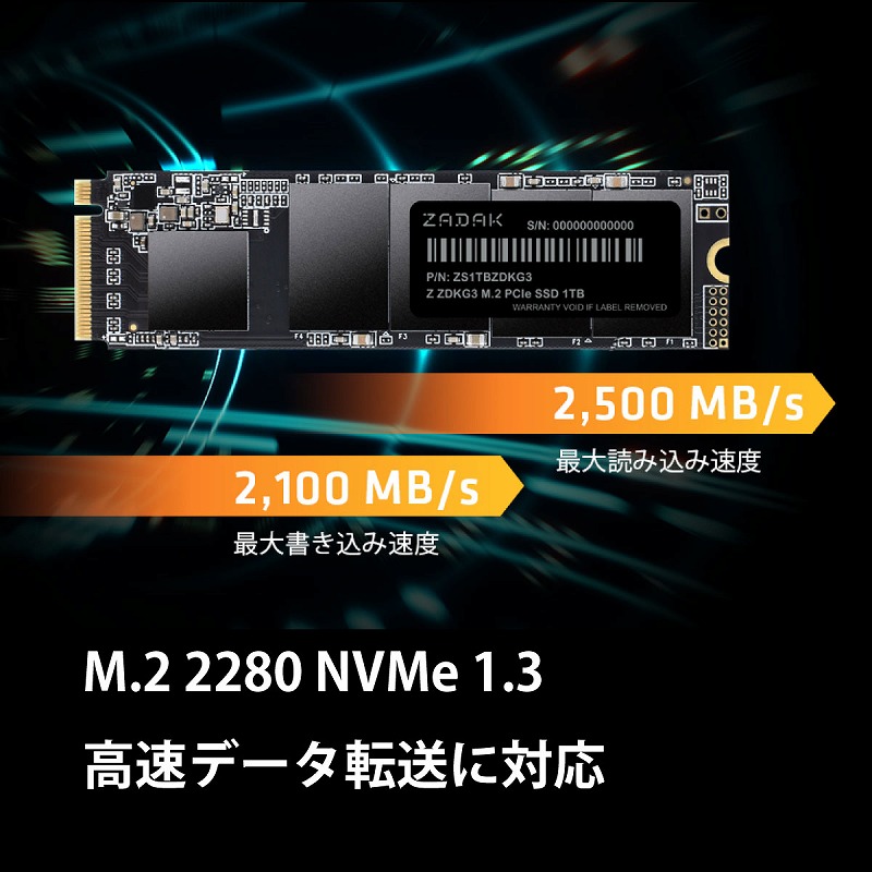 ZADAK ZDKG3 M.2 SSD【終息】 | 株式会社リンクスインターナショナル