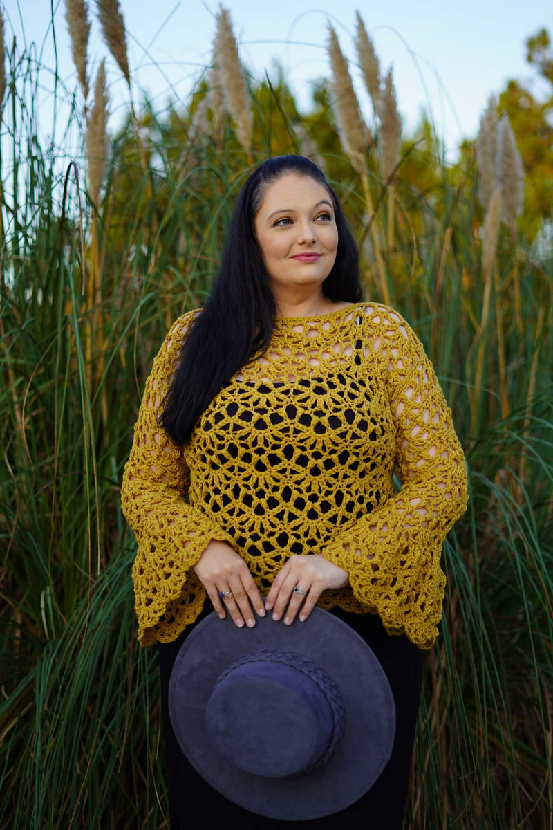 Crochet Kit - Ensley Rose Lace Sweater – Lion Brand Yarn