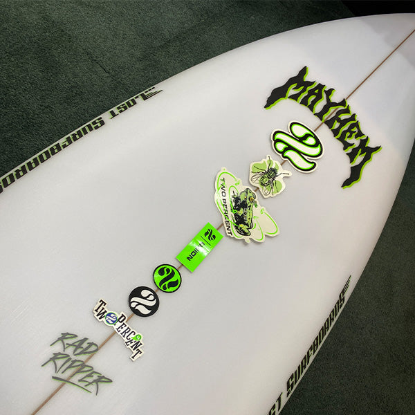 2 PERCENT TEAM アソートステッカー – Luvsurf