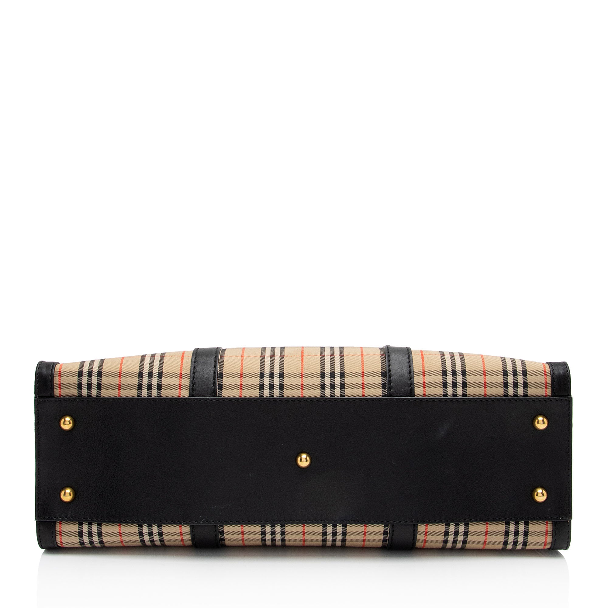 Burberry Vintage Check 1983 Link Zip Tote (SHF-DCHhVW)