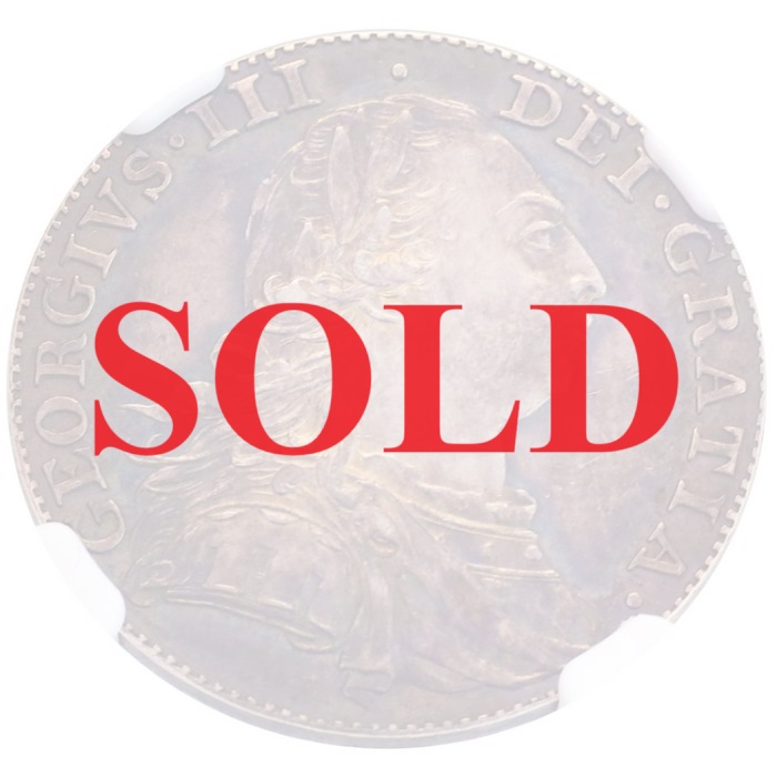 イギリス 1787年 シリング銀貨 パターン試作プルーフ ジョージ3世 NGC